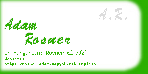 adam rosner business card